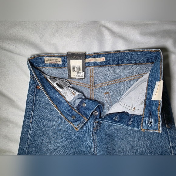 Levi's Wedgie Icon Fit High Waist Oxnard Athens Jeans- Size 00/24 Retail $98 NWT - Picture 4 of 11